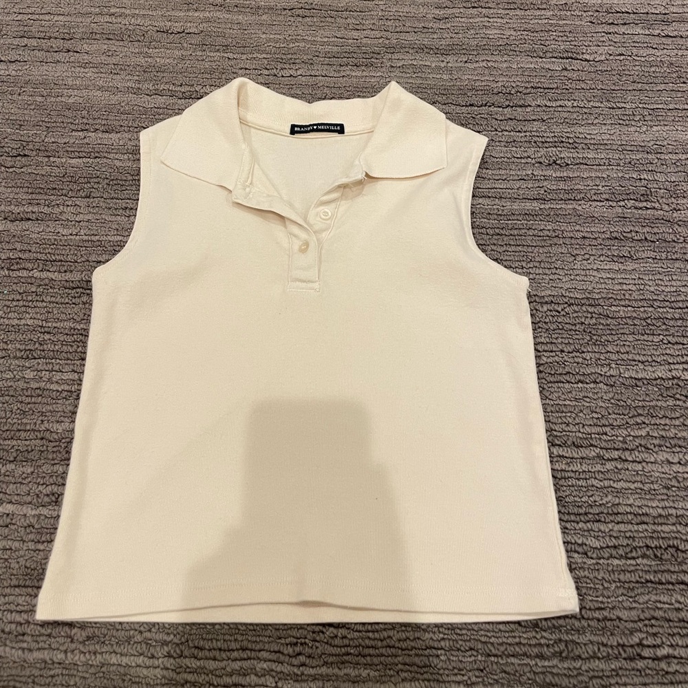 Tank Top - Brandy Melville, Extra Small, Cream